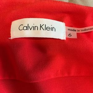 Calvin Klein red dress